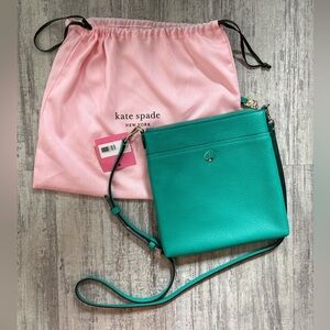 NWT Kate Spade Fiji Green Polly Small Swing Pack